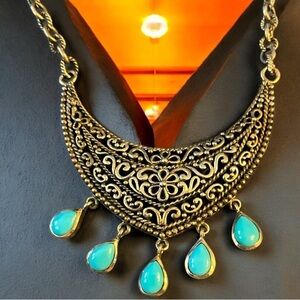 925 Silver Native American Turquoise Necklace
